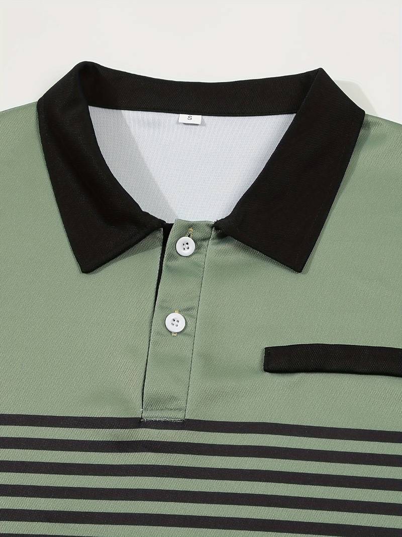 Polo T-Shirt | Gestreift | Kurzarm | Poloshirts | Herrenhemden-Chaps Herrenmode