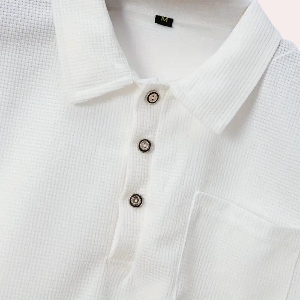 Polo-T-Shirt – Kurzarm – Mit Kragen – Knopfleiste – Sommerhemd für Männer-Chaps Herrenmode
