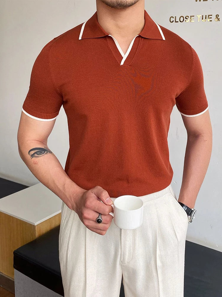 Polohemd – Freizeit – Kurzarm – Polo-T-Shirt – T-Shirts für Herren-Danny-M-Chaps Herrenmode