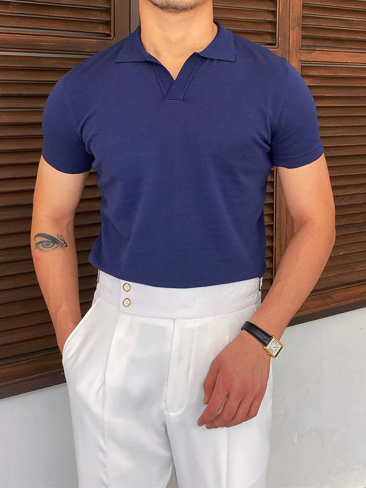 Polohemd – Freizeit – Kurzarm – Polo-T-Shirt – T-Shirts für Herren-Frank-M-Chaps Herrenmode