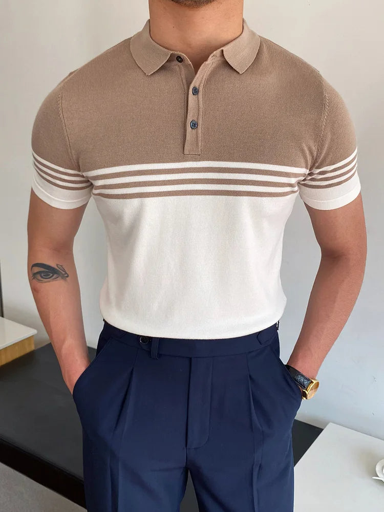 Polohemd – Freizeit – Kurzarm – Polo-T-Shirt – T-Shirts für Herren-Richard-M-Chaps Herrenmode