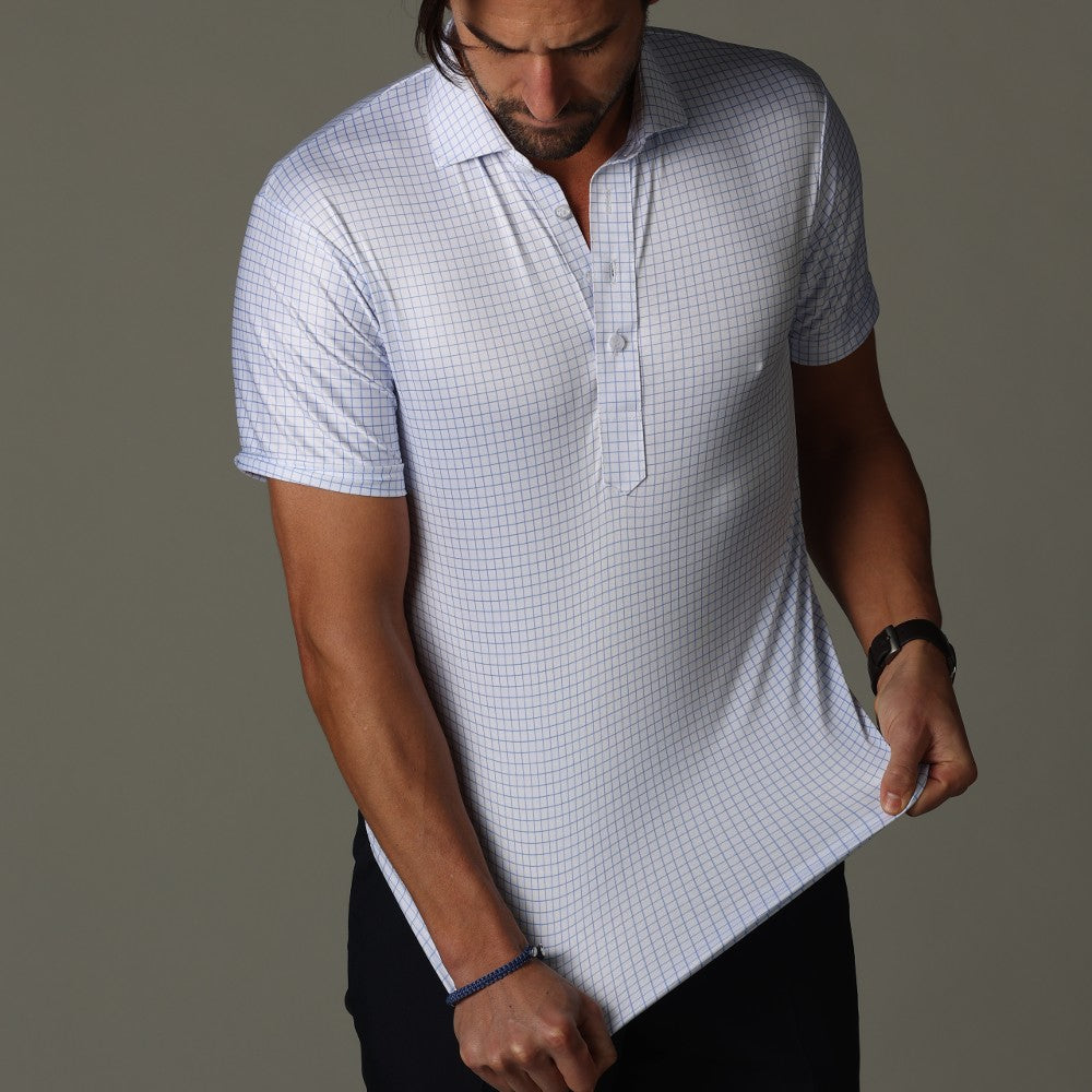 Polohemd – Halbe Knopfleiste – Kurze Ärmel – Polo-T-Shirt – Herrenhemden-Chaps Herrenmode