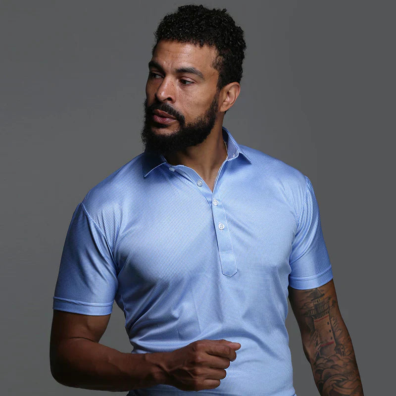 Polohemd – Halbe Knopfleiste – Kurze Ärmel – Polo-T-Shirt – Herrenhemden-Chaps Herrenmode