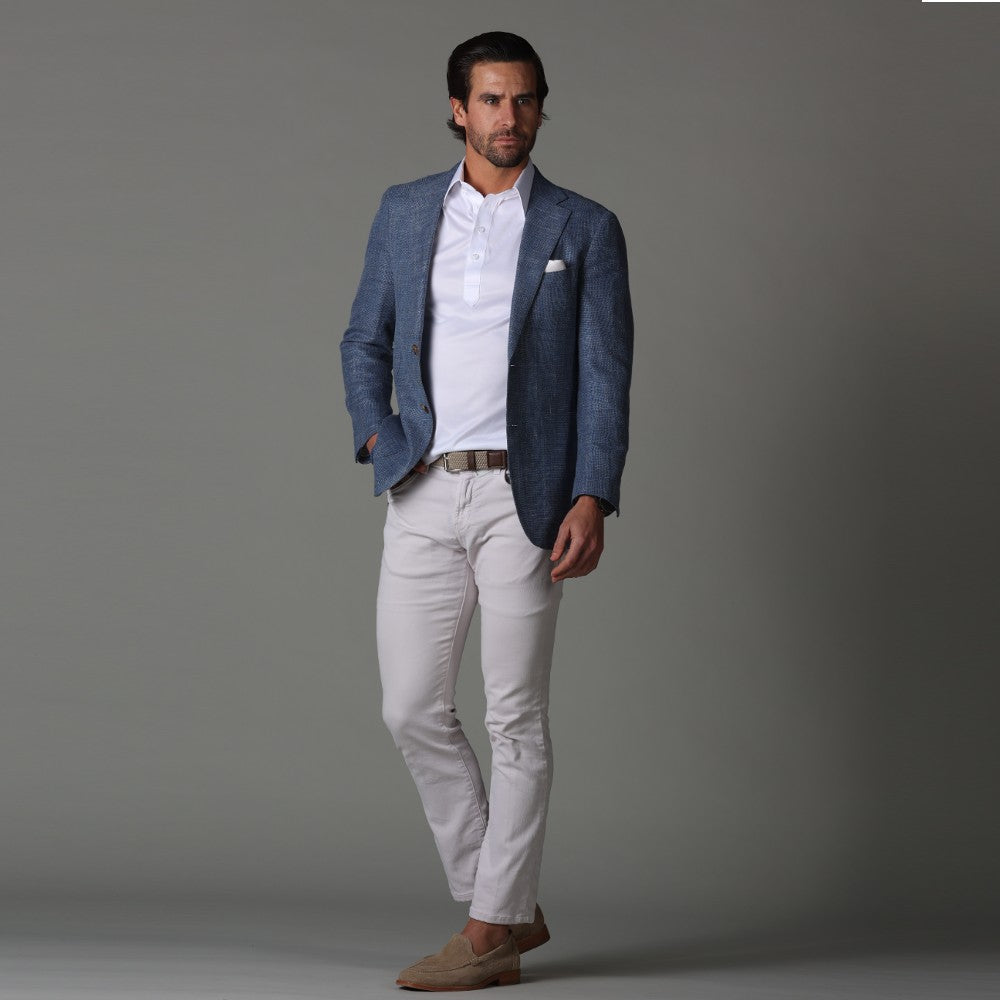 Polohemd – Halbe Knopfleiste – Kurze Ärmel – Polo-T-Shirt – Herrenhemden-Chaps Herrenmode
