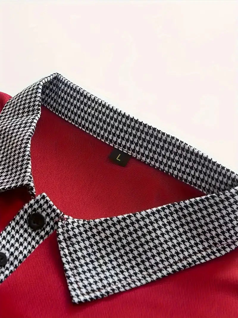 Polohemd - Halber Knopf - Umlegekragen - Langärmeliges Polohemd - Herrenhemden-Chaps Herrenmode