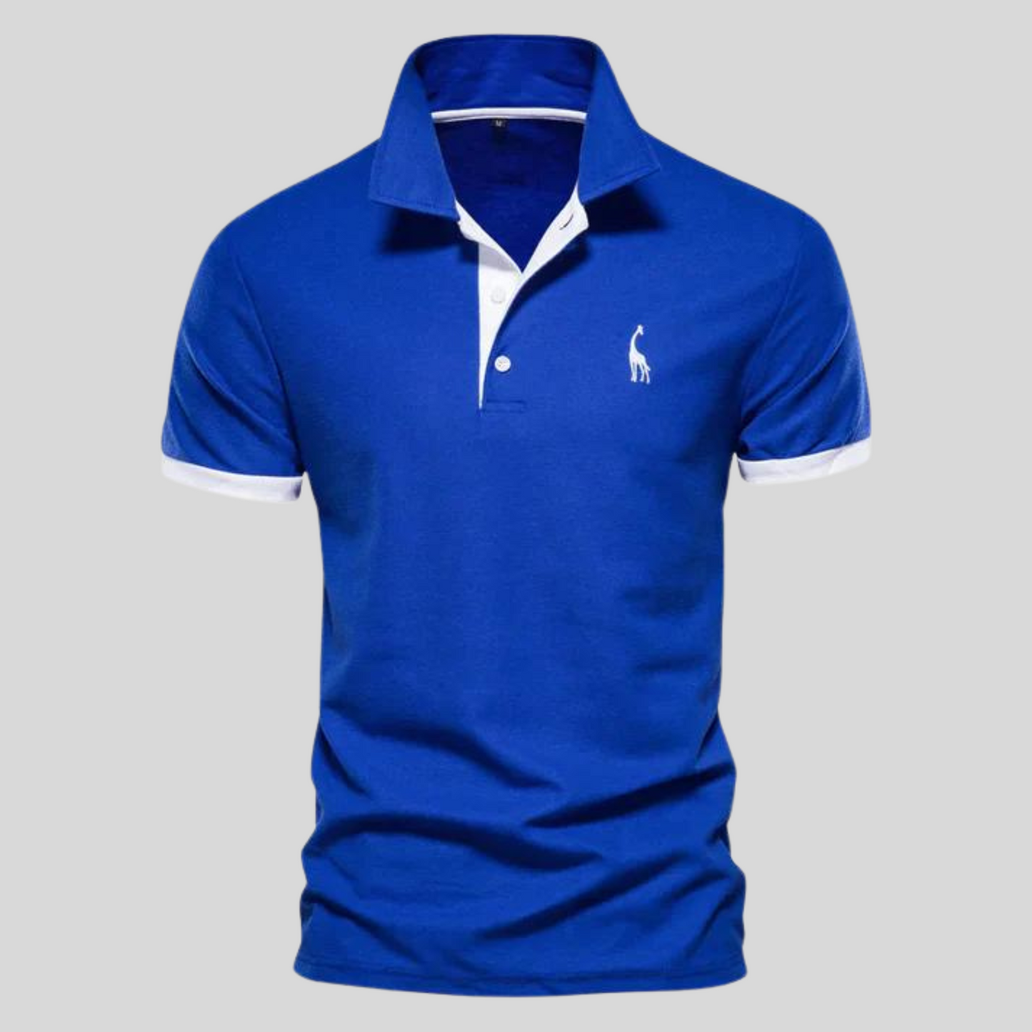 Polohemd | Kurzarm | Halber Knopf | Polo T-Shirt | Herrenhemd-Blau-XS-Chaps Herrenmode