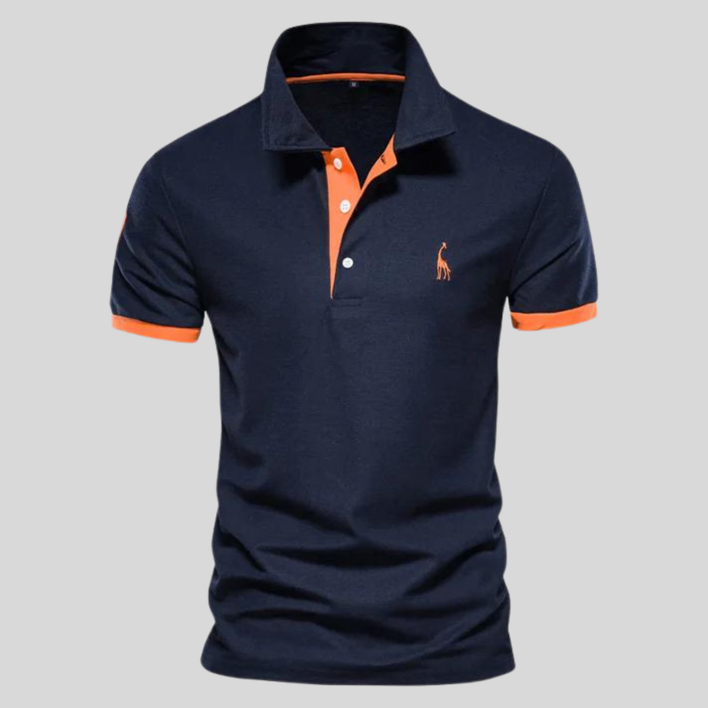 Polohemd | Kurzarm | Halber Knopf | Polo T-Shirt | Herrenhemd-Marineblau-XS-Chaps Herrenmode