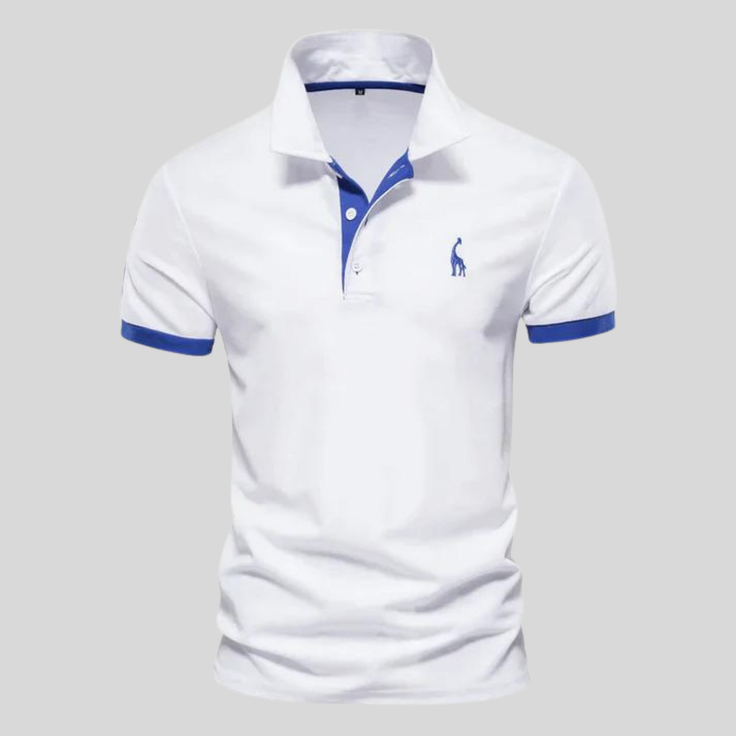 Polohemd | Kurzarm | Halber Knopf | Polo T-Shirt | Herrenhemd-Weiß-XS-Chaps Herrenmode