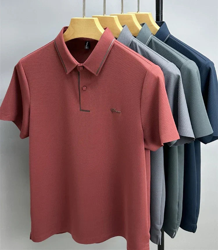 Polohemd | Kurzarm | Mit Knöpfen | Polo-T-Shirt | Herrenhemden-Chaps Herrenmode