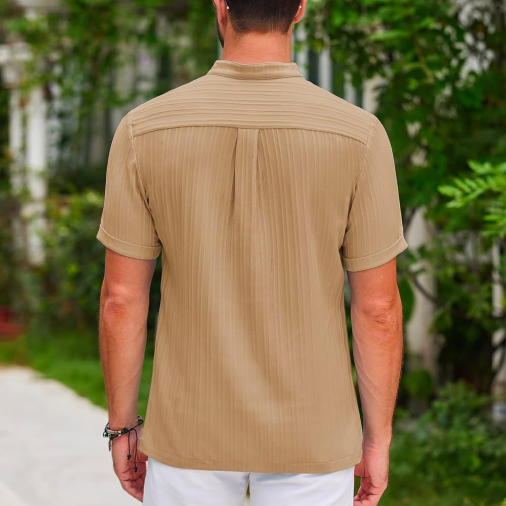 Polohemd | Viertelknopfleiste | Kurzarm | Polo-T-Shirt | Herrenhemd-Chaps Herrenmode