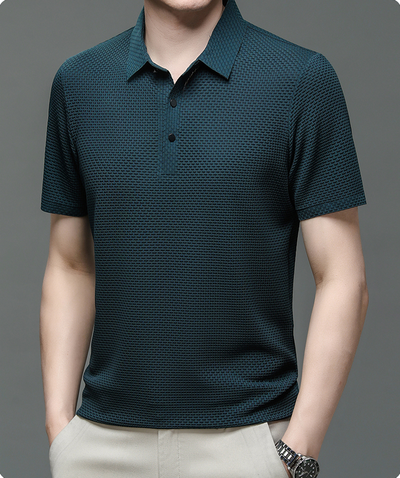 Polohemd | Vierteltrikot | Leichtgewicht | Polo-T-Shirt | Herrenhemden-Chaps Herrenmode