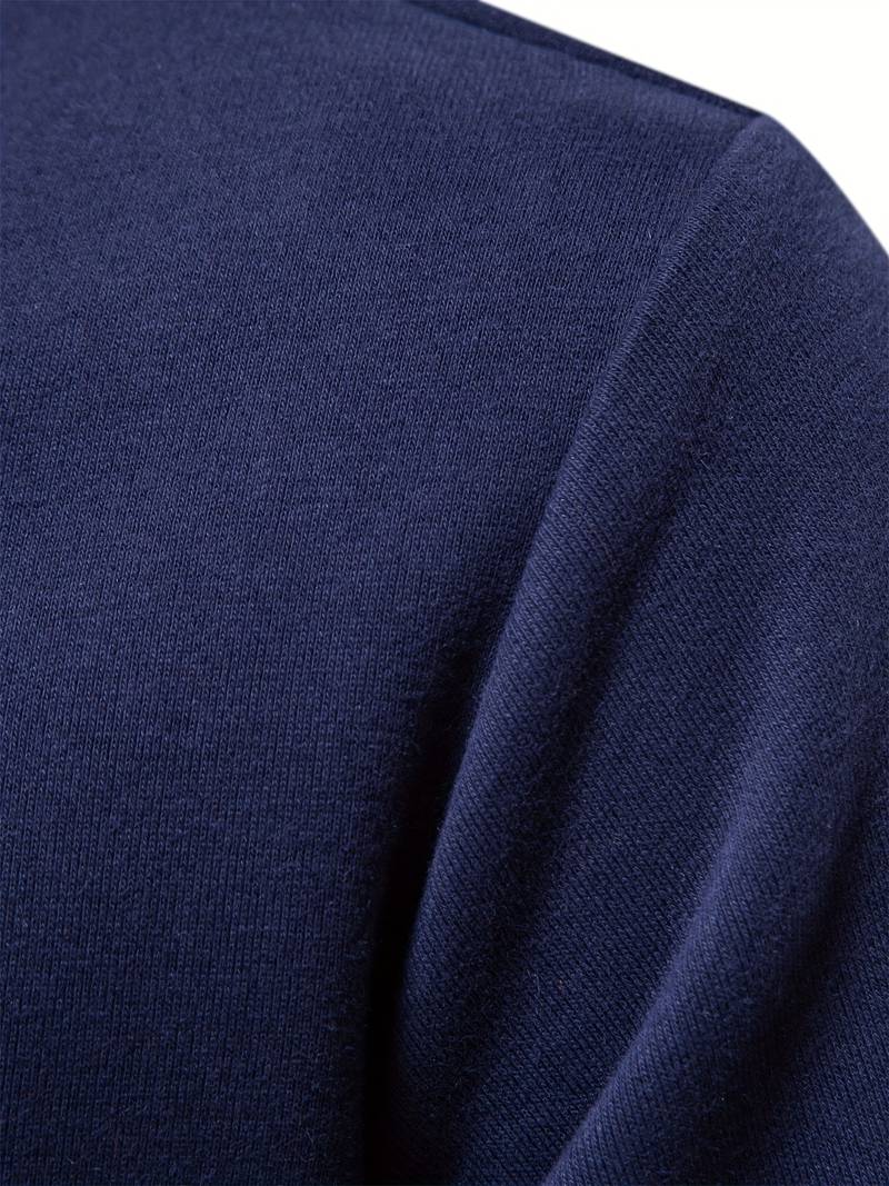 Poloshirt | Umlegekragen | Viertel-Knopfleiste | Langarm-Poloshirts | Herrenhemden-Chaps Herrenmode