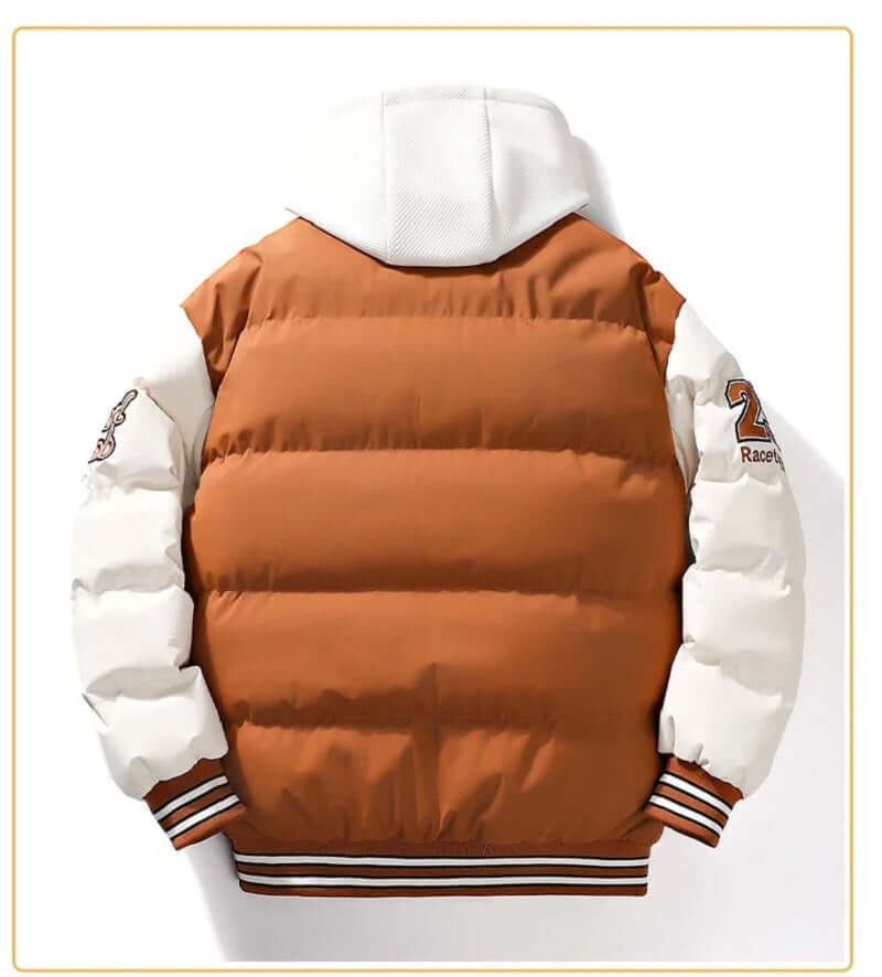 Pufferjacke - Mit Kapuze - Wattiert - Baseballjacke - Winterjacke für Männer-Chaps Herrenmode