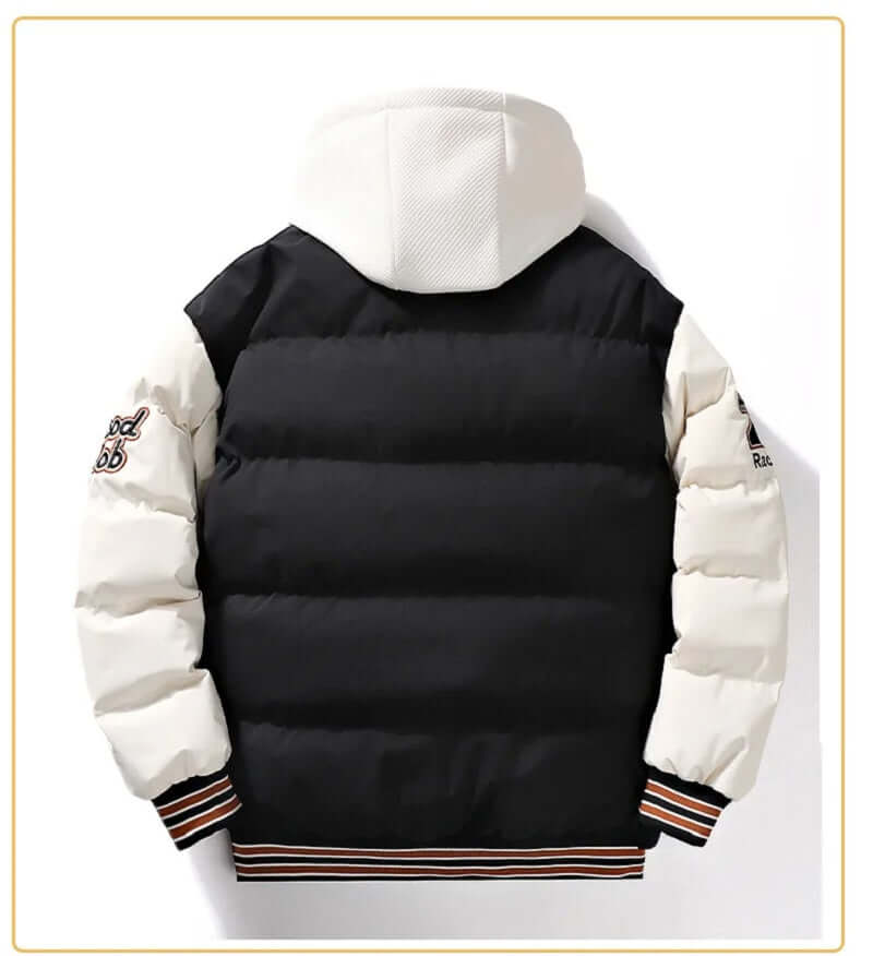 Pufferjacke - Mit Kapuze - Wattiert - Baseballjacke - Winterjacke für Männer-Chaps Herrenmode