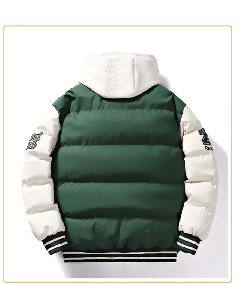 Pufferjacke - Mit Kapuze - Wattiert - Baseballjacke - Winterjacke für Männer-Chaps Herrenmode