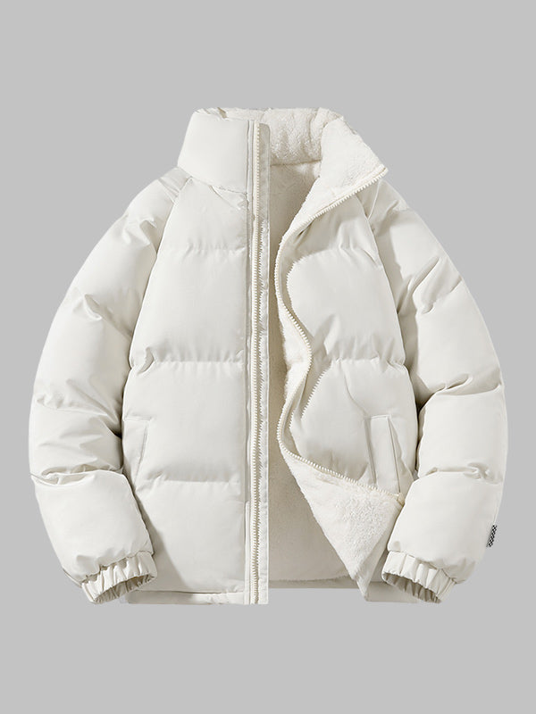 Pufferjacke | Warm | Mit Fleece gefüttert | Winterjacke | Herren-Steppjacke-Beige-M-Chaps Herrenmode