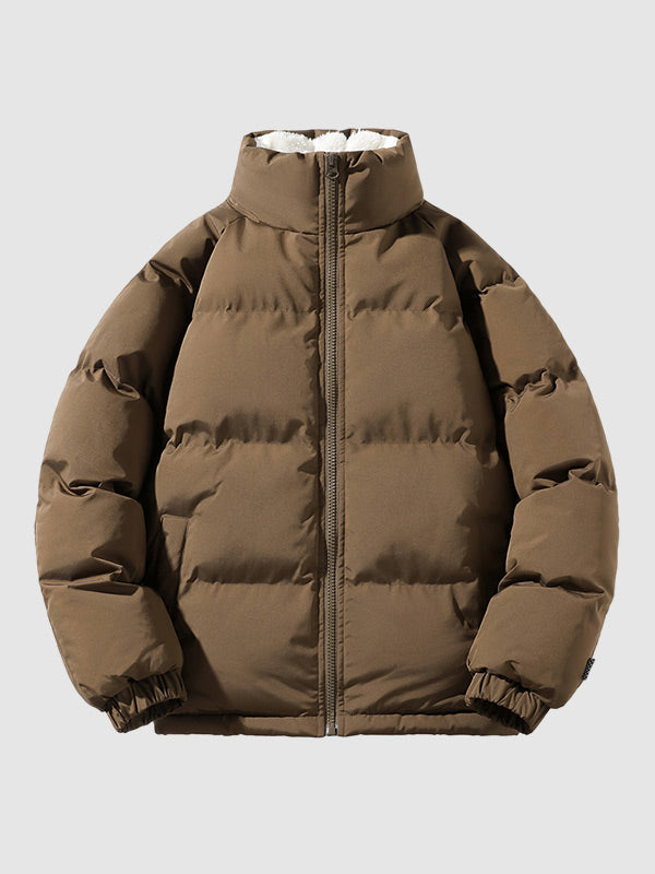 Pufferjacke | Warm | Mit Fleece gefüttert | Winterjacke | Herren-Steppjacke-Chaps Herrenmode