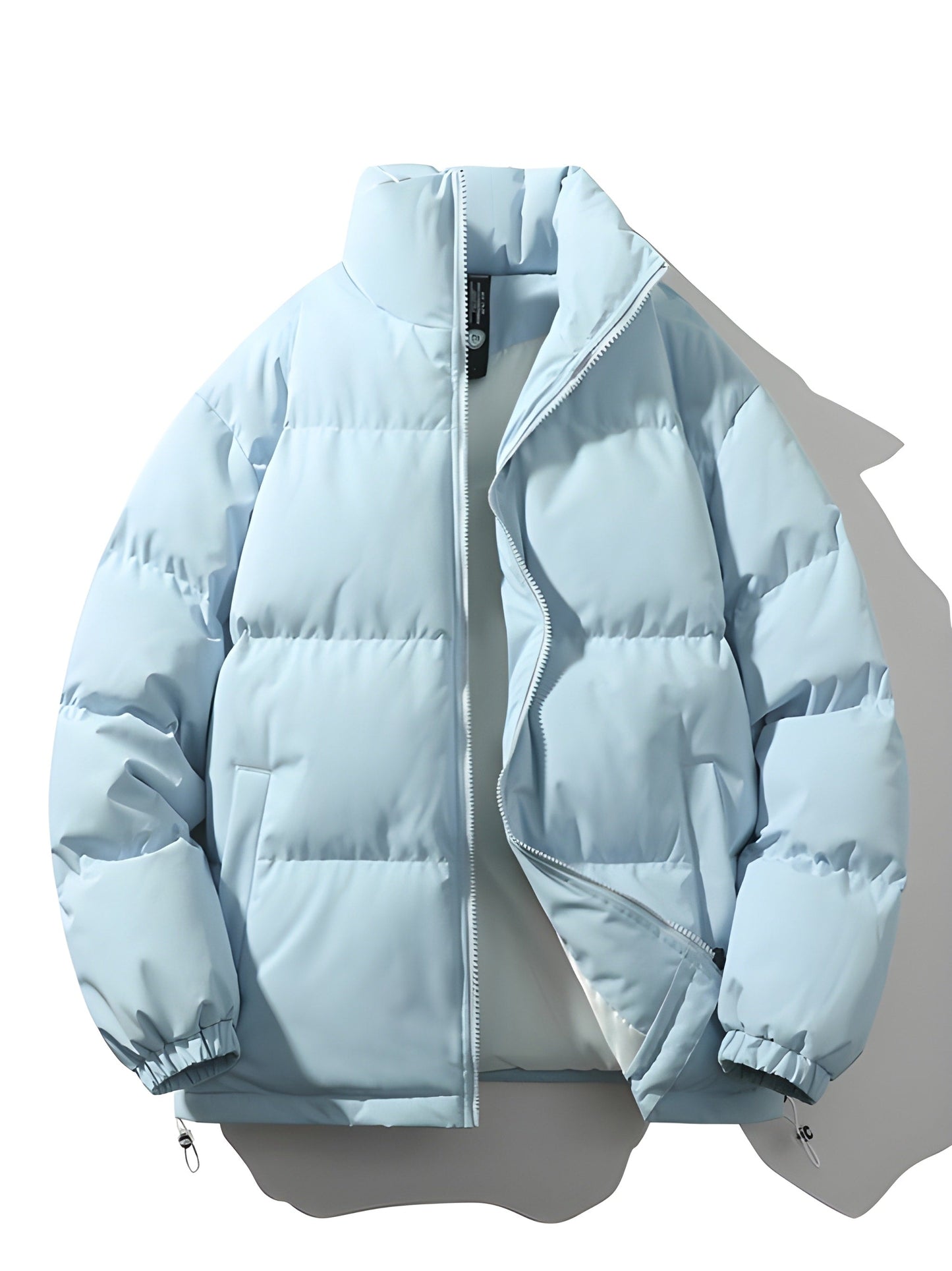 Pufferjacke - Warm gefütterte Herrenjacke in Übergröße für den Winter-Hellblau-S-Chaps Herrenmode