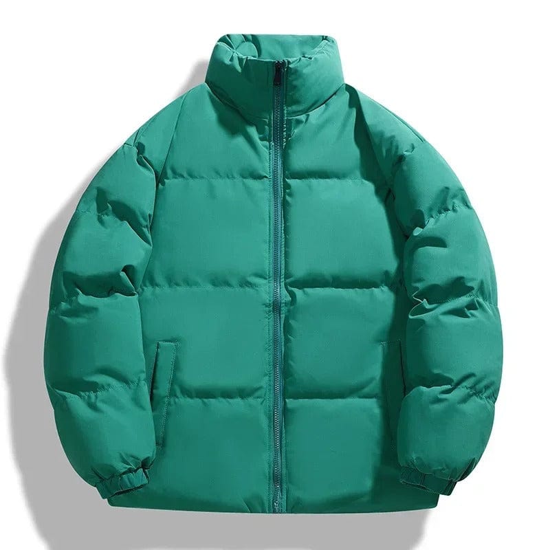 Pufferjacke – Warme, wattierte Winterdaunenjacke für Herren-Hellgrün-M-Chaps Herrenmode