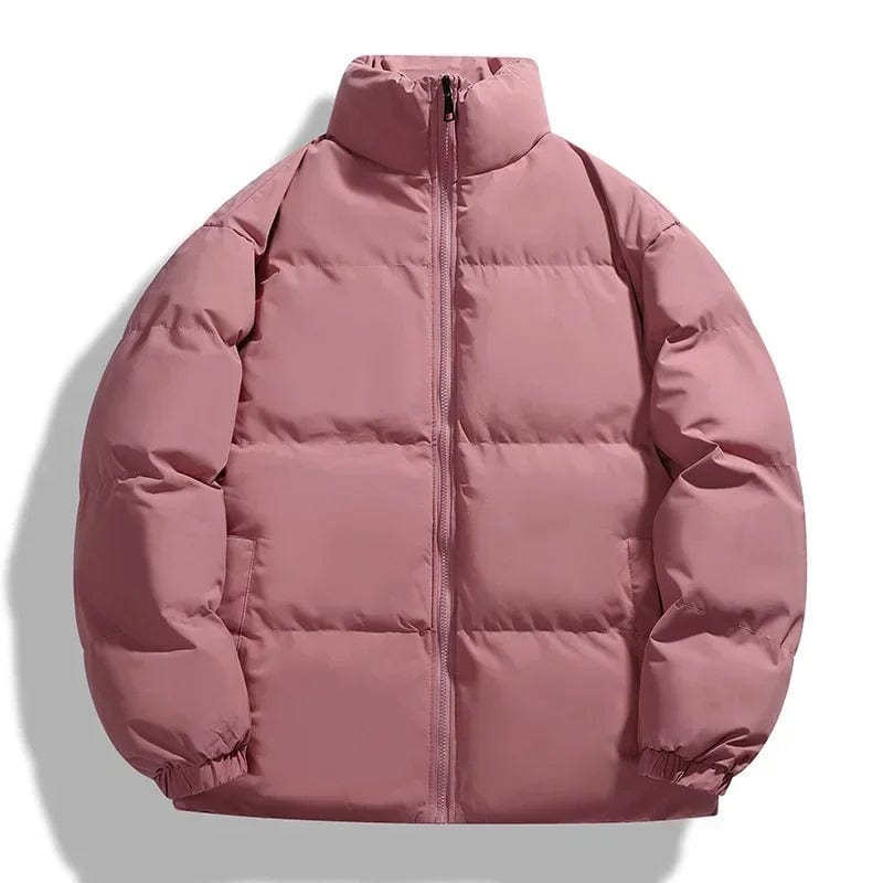 Pufferjacke – Warme, wattierte Winterdaunenjacke für Herren-Rosa-M-Chaps Herrenmode