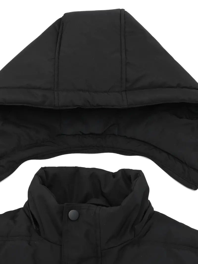 Pufferjacke – warme, wasserdichte Winter-Daunenjacke mit Kapuze für Herren-Chaps Herrenmode