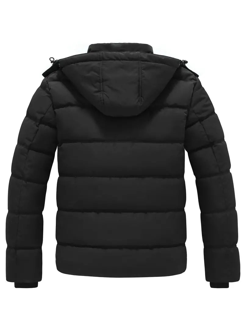 Pufferjacke – warme, wasserdichte Winter-Daunenjacke mit Kapuze für Herren-Chaps Herrenmode