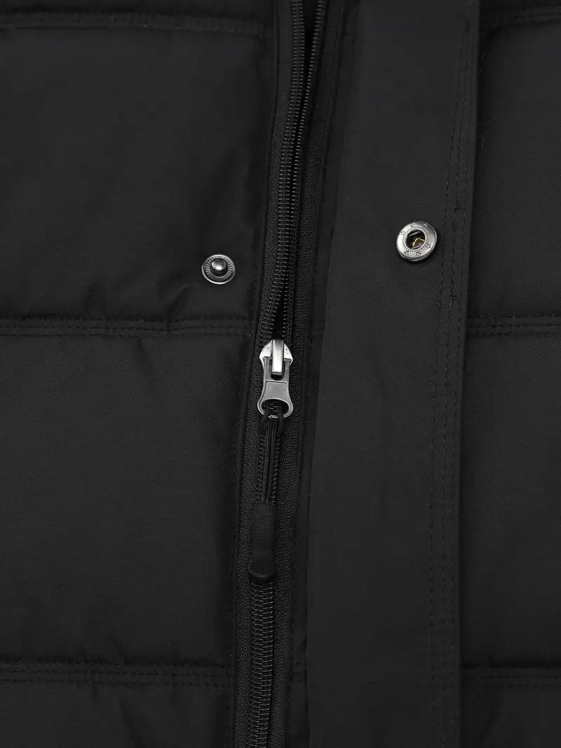 Pufferjacke – warme, wasserdichte Winter-Daunenjacke mit Kapuze für Herren-Chaps Herrenmode
