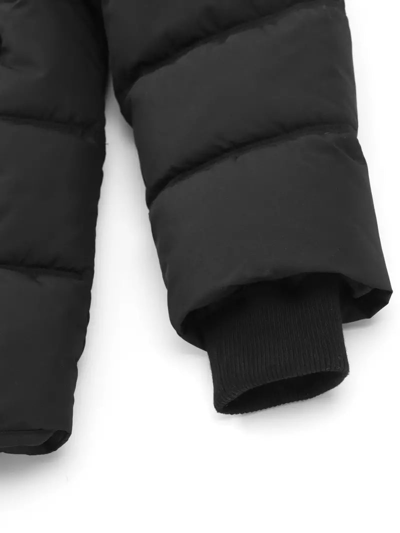 Pufferjacke – warme, wasserdichte Winter-Daunenjacke mit Kapuze für Herren-Chaps Herrenmode