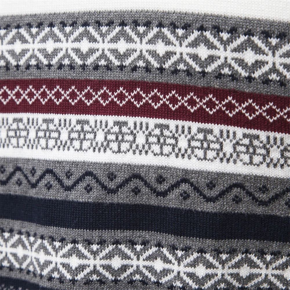 Pullover mit Reißverschluss - Hochgeschlossener Pullover – Strickpullover – Herren-Pullover mit halbem Reißverschluss-Chaps Herrenmode