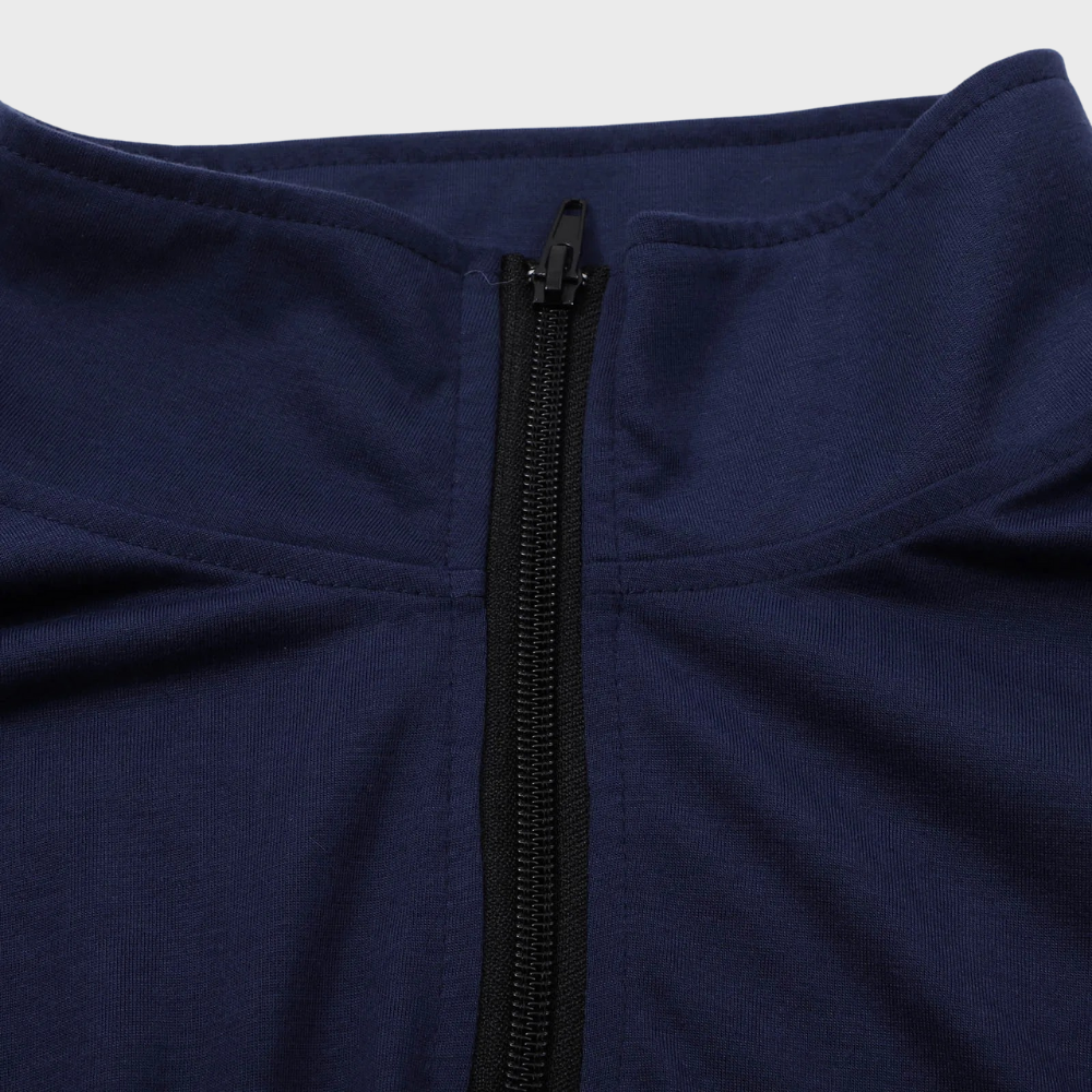 Pullover mit halbem Reißverschluss | Langarmshirt | Pullover | Sweatshirt | Herrenbekleidung-Chaps Herrenmode