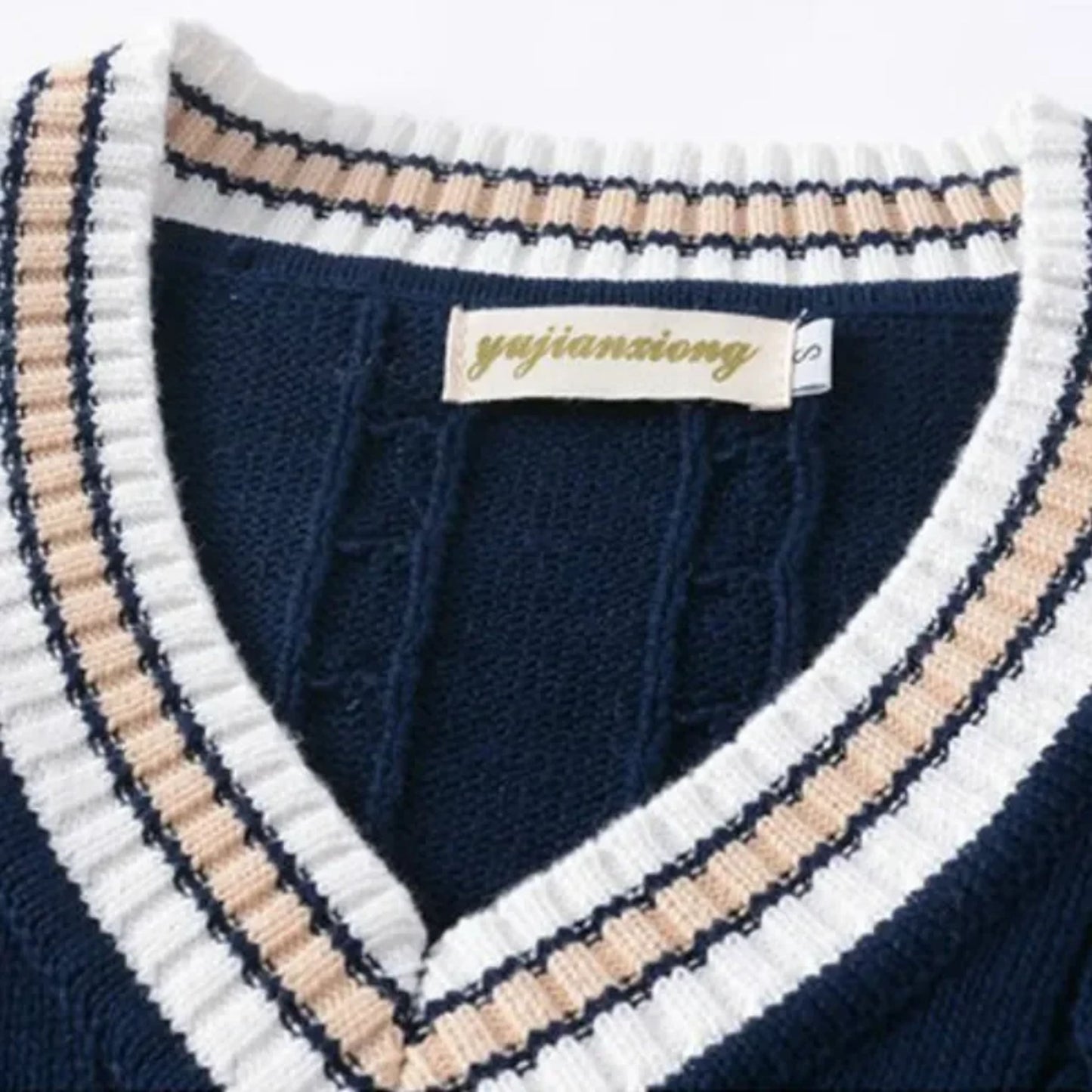 Pulloverweste - Herren ärmellose V-Ausschnitt Pullover Strickweste-Chaps Herrenmode