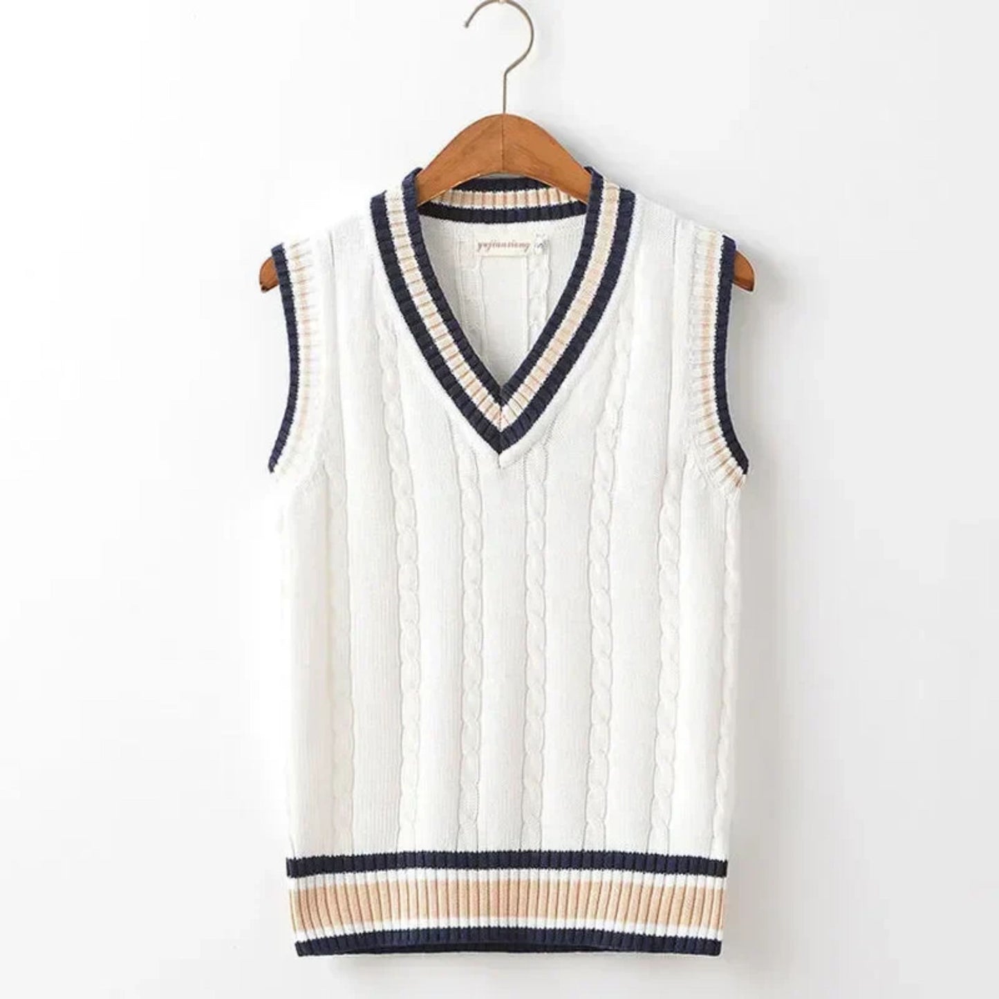Pulloverweste - Herren ärmellose V-Ausschnitt Pullover Strickweste-Chaps Herrenmode