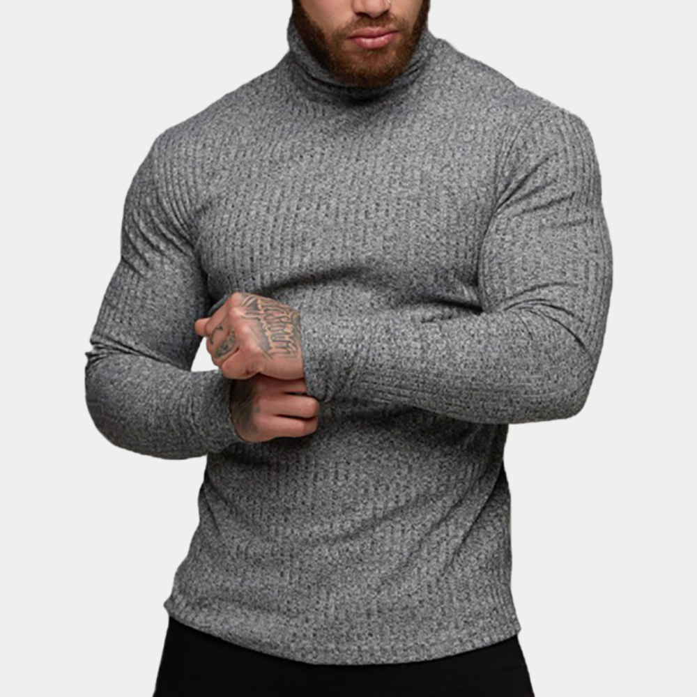 Rollkragenpullover - Slim Fit Langarm-Rollkragenpullover für Männer-Chaps Herrenmode