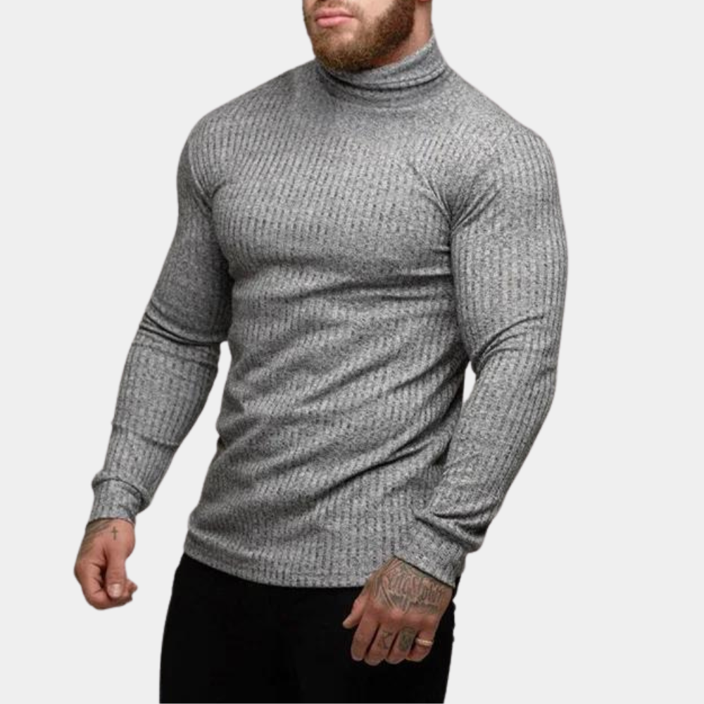 Rollkragenpullover - Slim Fit Langarm-Rollkragenpullover für Männer-Chaps Herrenmode