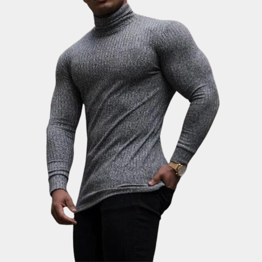 Rollkragenpullover - Slim Fit Langarm-Rollkragenpullover für Männer-Chaps Herrenmode