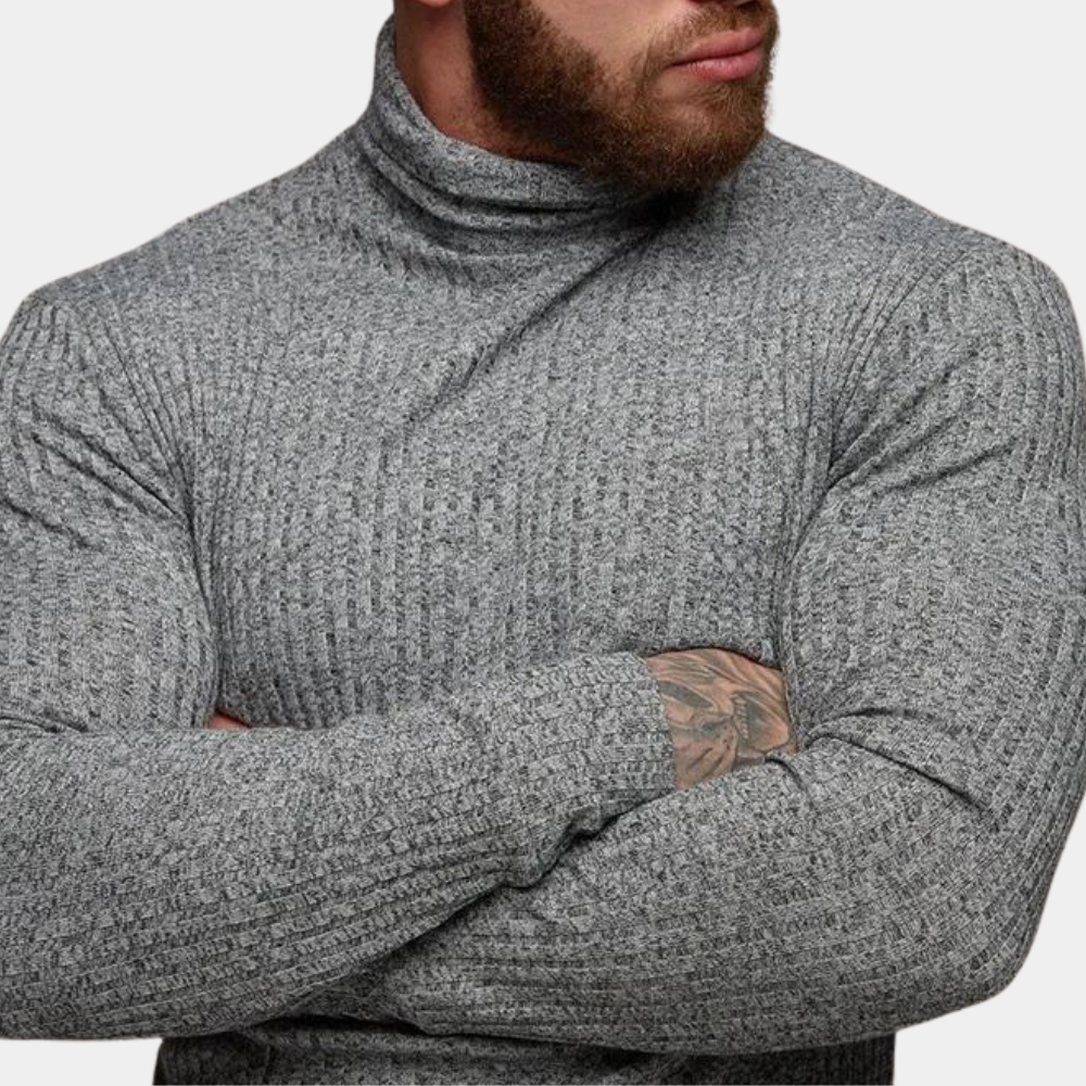 Rollkragenpullover - Slim Fit Langarm-Rollkragenpullover für Männer-Chaps Herrenmode