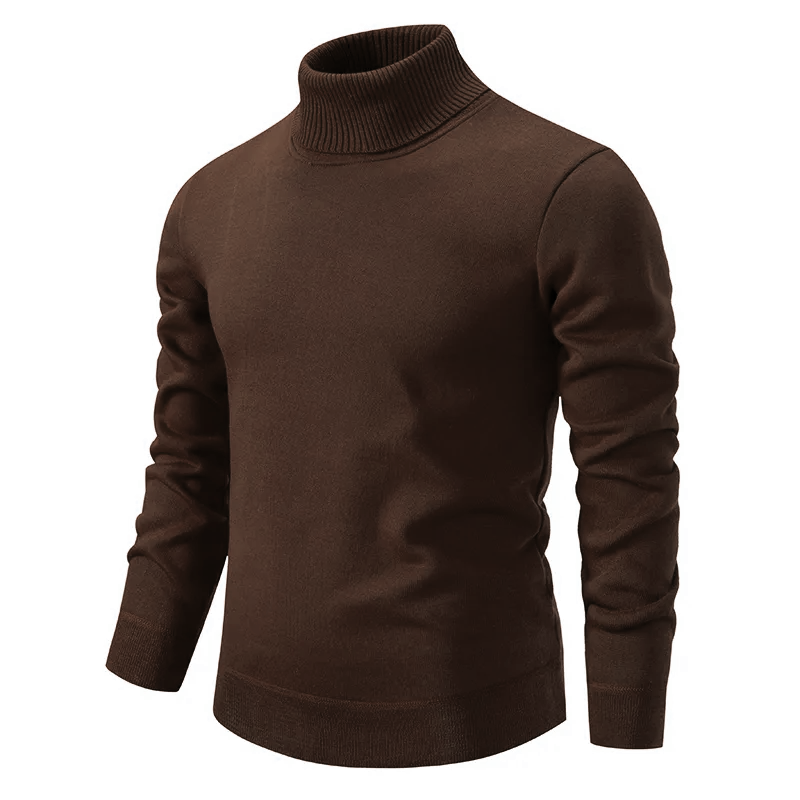 Rollkragenpullover | Strickpullover | Rollkragenpullover | Herren-Strickwaren-Braun-S-Chaps Herrenmode