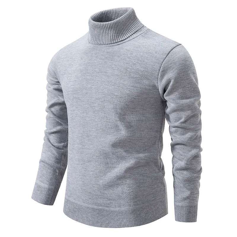 Rollkragenpullover | Strickpullover | Rollkragenpullover | Herren-Strickwaren-Grau-S-Chaps Herrenmode