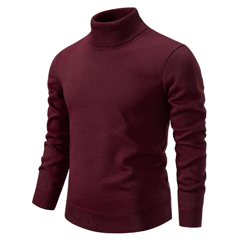 Rollkragenpullover | Strickpullover | Rollkragenpullover | Herren-Strickwaren-Rot-S-Chaps Herrenmode
