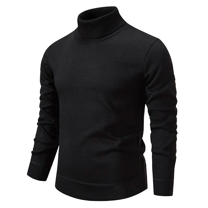 Rollkragenpullover | Strickpullover | Rollkragenpullover | Herren-Strickwaren-Schwarz-S-Chaps Herrenmode