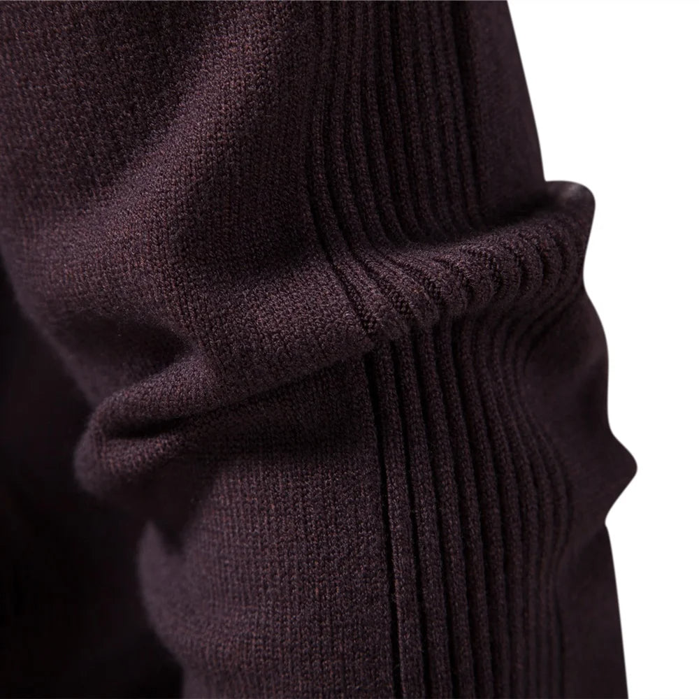 Rollkragenpullover – schmal geschnittener Herren-Strickpullover mit hohem Kragen-Chaps Herrenmode