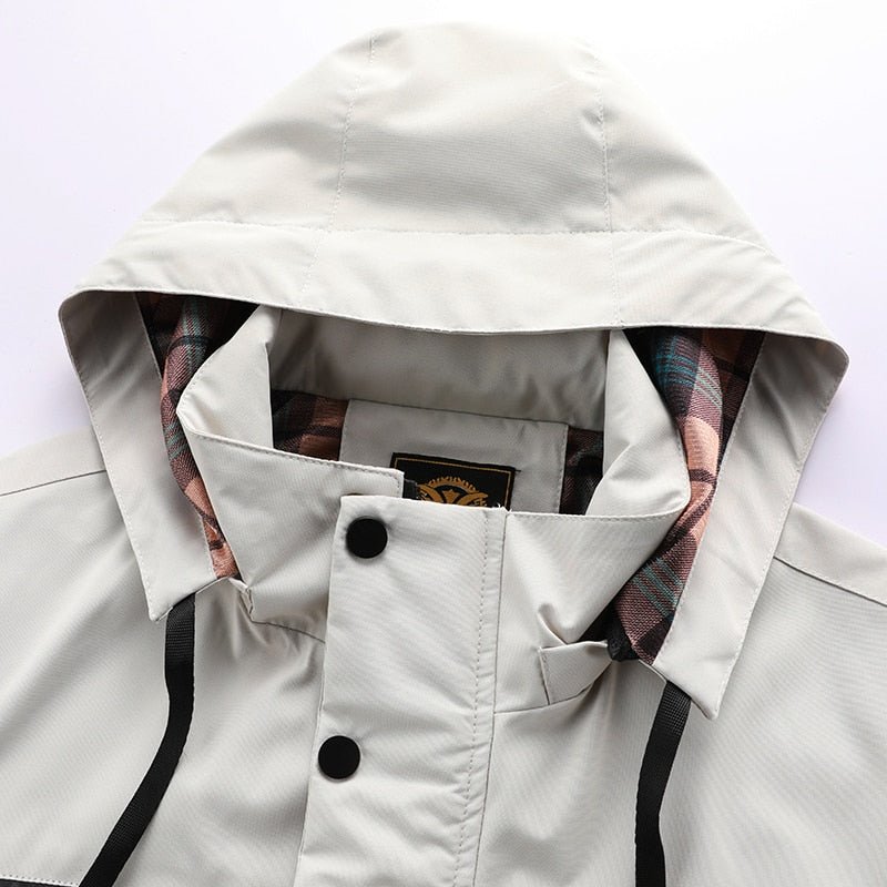 Schneefeste Jacke | Wasserdicht | Mit Kapuze | Einsatzjacke | Winterjacke für Herren-Chaps Herrenmode