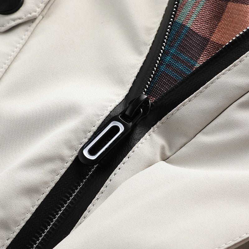 Schneefeste Jacke | Wasserdicht | Mit Kapuze | Einsatzjacke | Winterjacke für Herren-Chaps Herrenmode