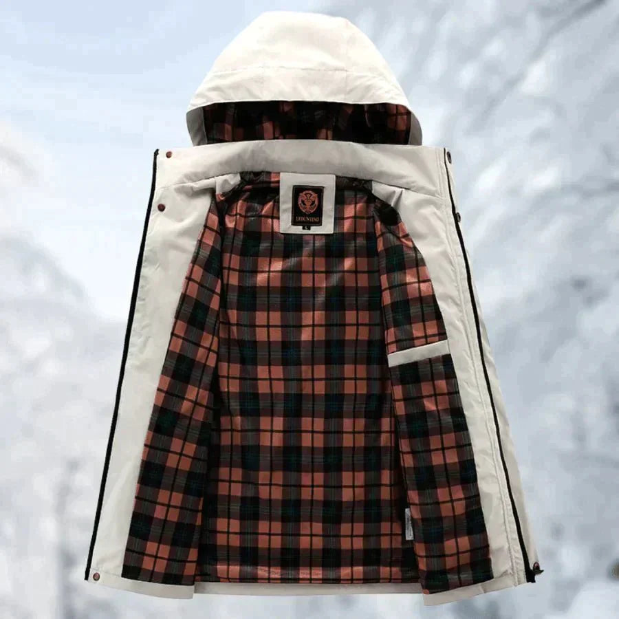 Schneefeste Jacke | Wasserdicht | Mit Kapuze | Einsatzjacke | Winterjacke für Herren-Chaps Herrenmode