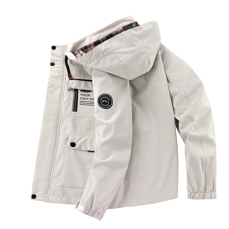 Schneefeste Jacke | Wasserdicht | Mit Kapuze | Einsatzjacke | Winterjacke für Herren-Chaps Herrenmode