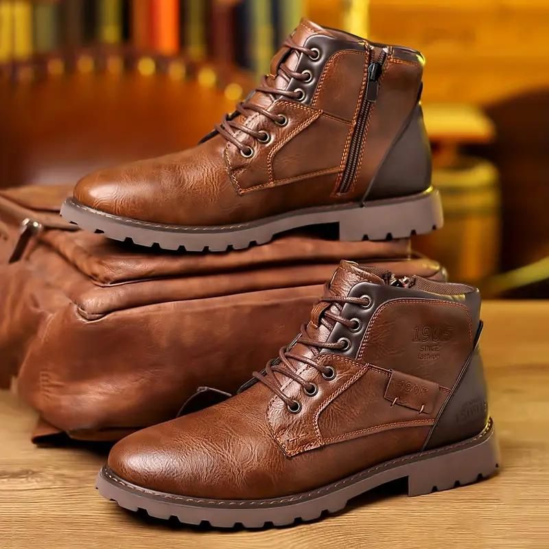 Schnürstiefel | Stiefeletten | Reißverschlussstiefel | Lederstiefel | Herrenstiefel-Chaps Herrenmode