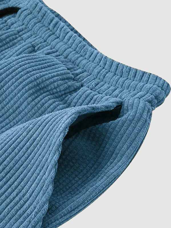 Set aus Hemd und Shorts | Cord | Kurzarm | Zweiteiler | Herren-Set aus Cord-Chaps Herrenmode
