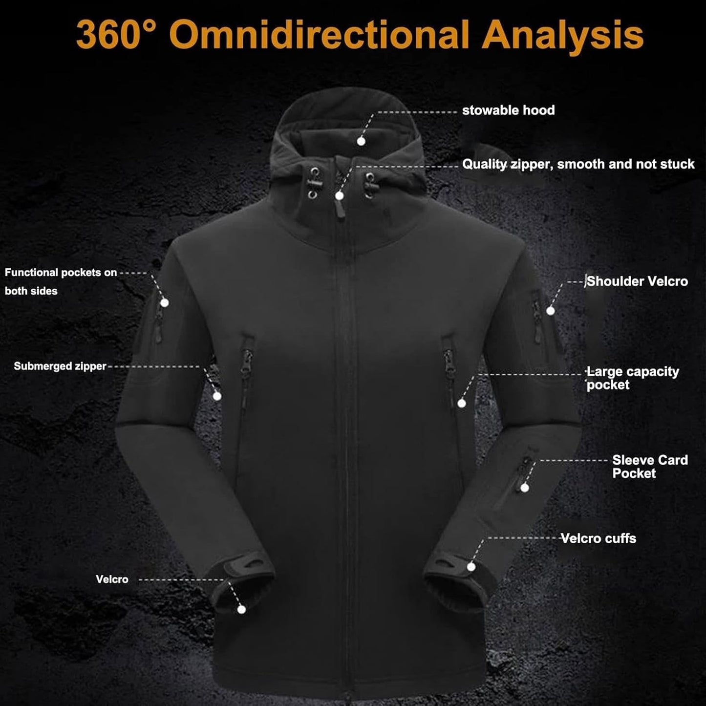 Set aus Jacke und Hose – taktische Outdoor-Jacke und Cargohose für Herren-Chaps Herrenmode