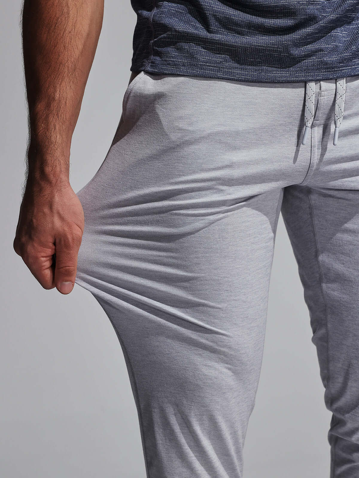 Slim Fit Jogger - Skinny - Sweatpants - Stretchhosen - Herren Activewear-Graues Heidekraut-S-Chaps Herrenmode