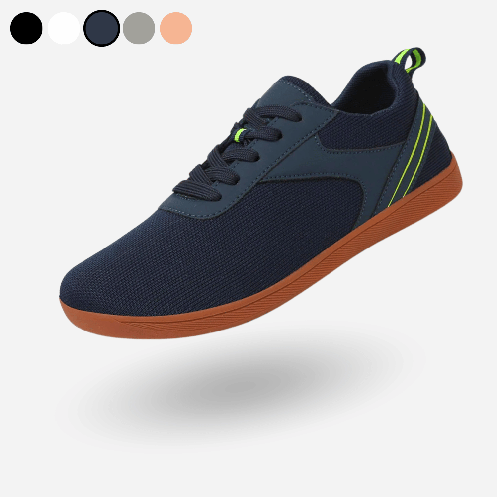 Sneaker – Bequeme, atmungsaktive Schnürschuhe für Herren zum Spazierengehen-Dunkelblau-36-Chaps Herrenmode